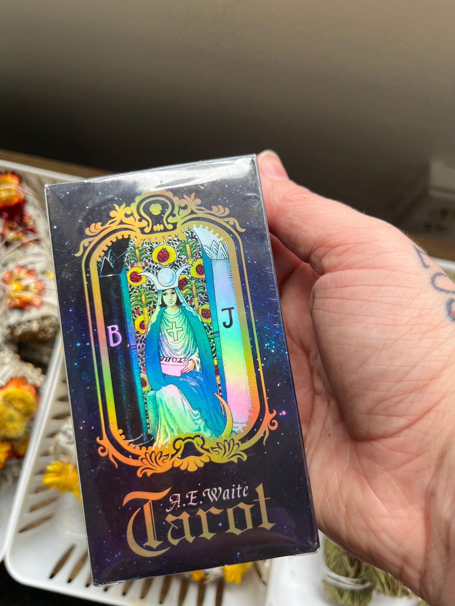 Holographic Rider Tarot deck