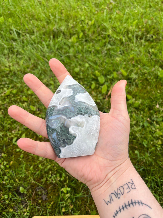 Moss Agate Flame D