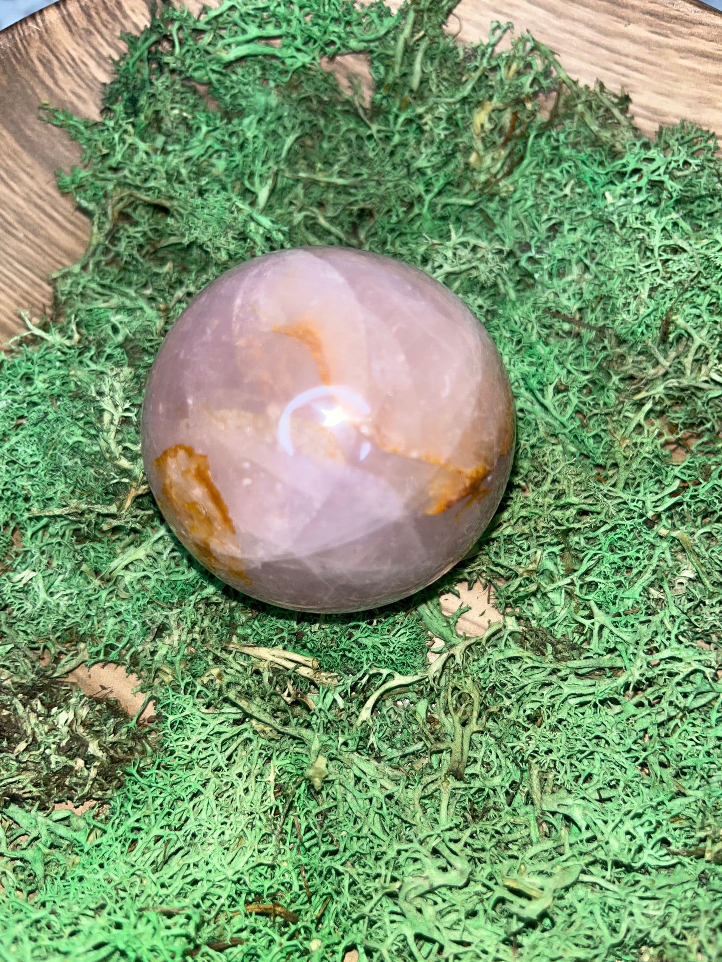 Rose quartz sphere  D￼