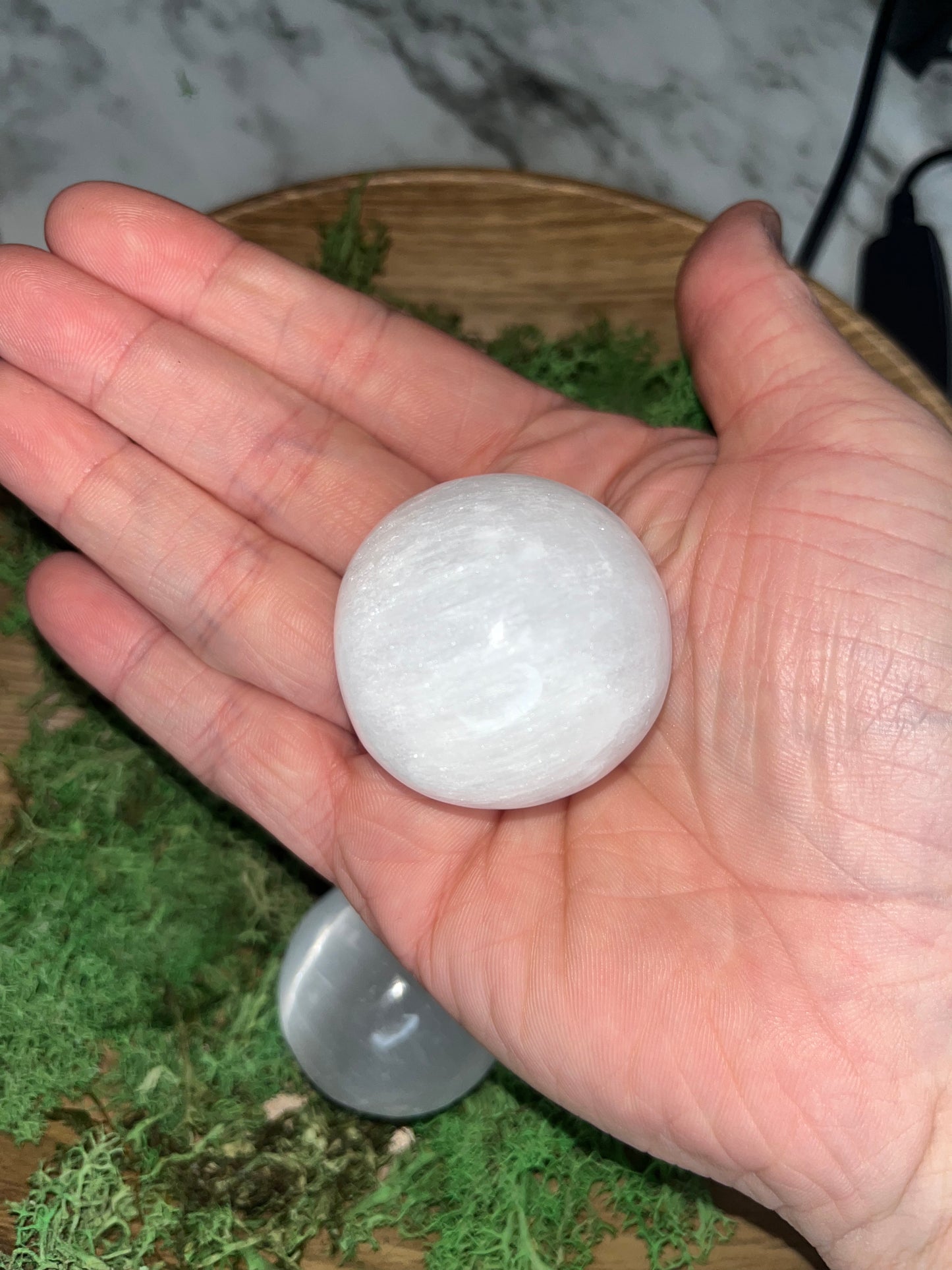 Selenite sphere