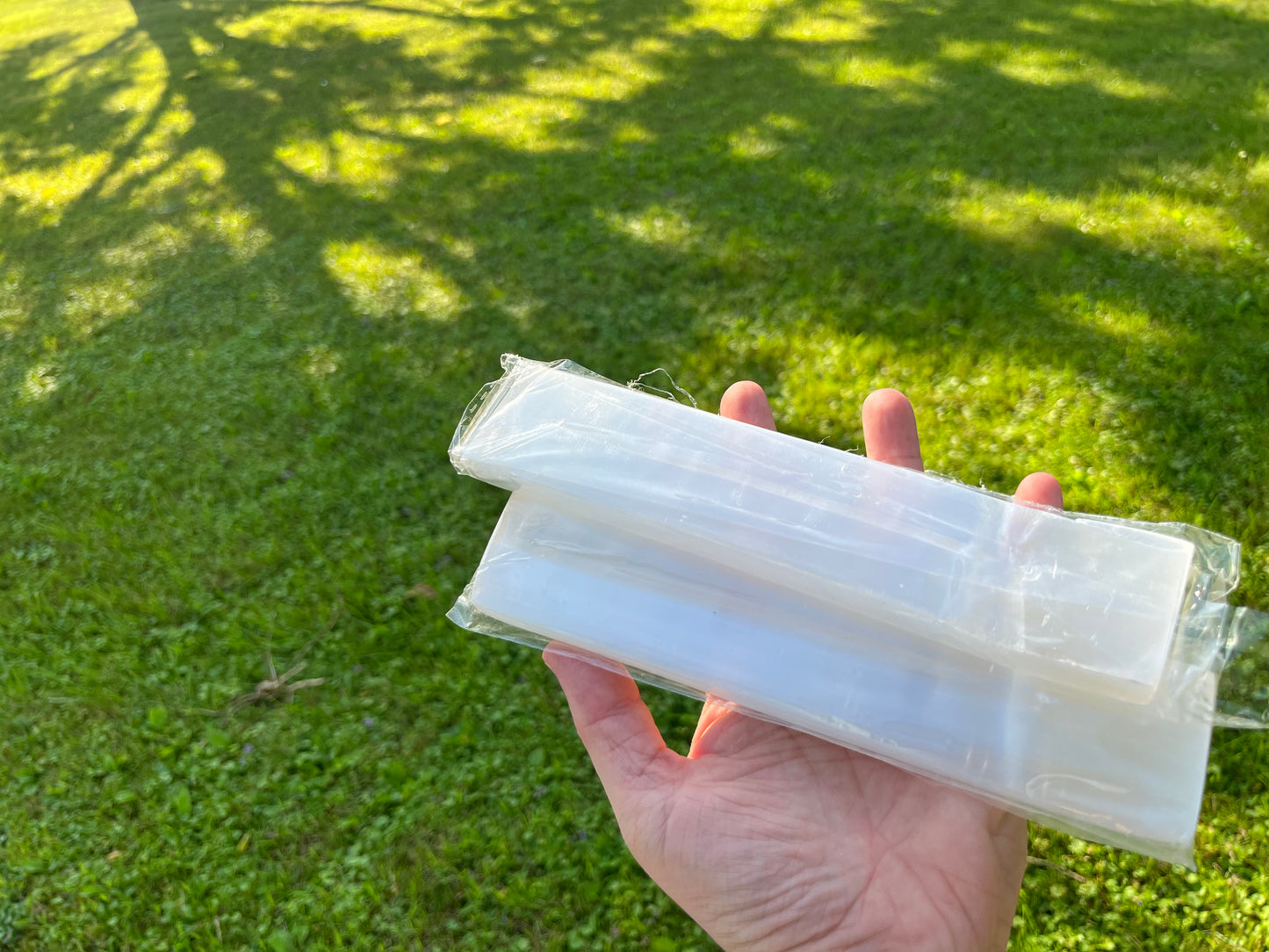 Selenite incense holder