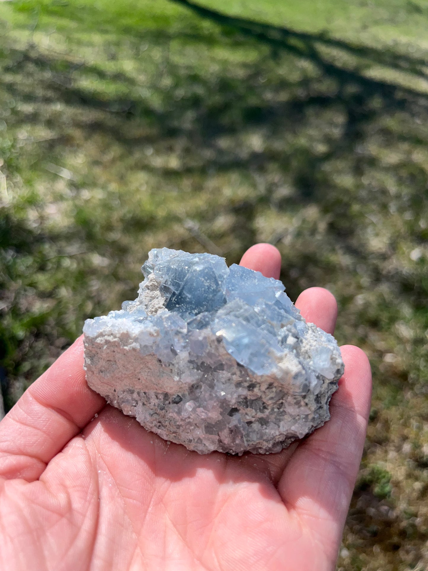 Celestine Cluster from Madagascar